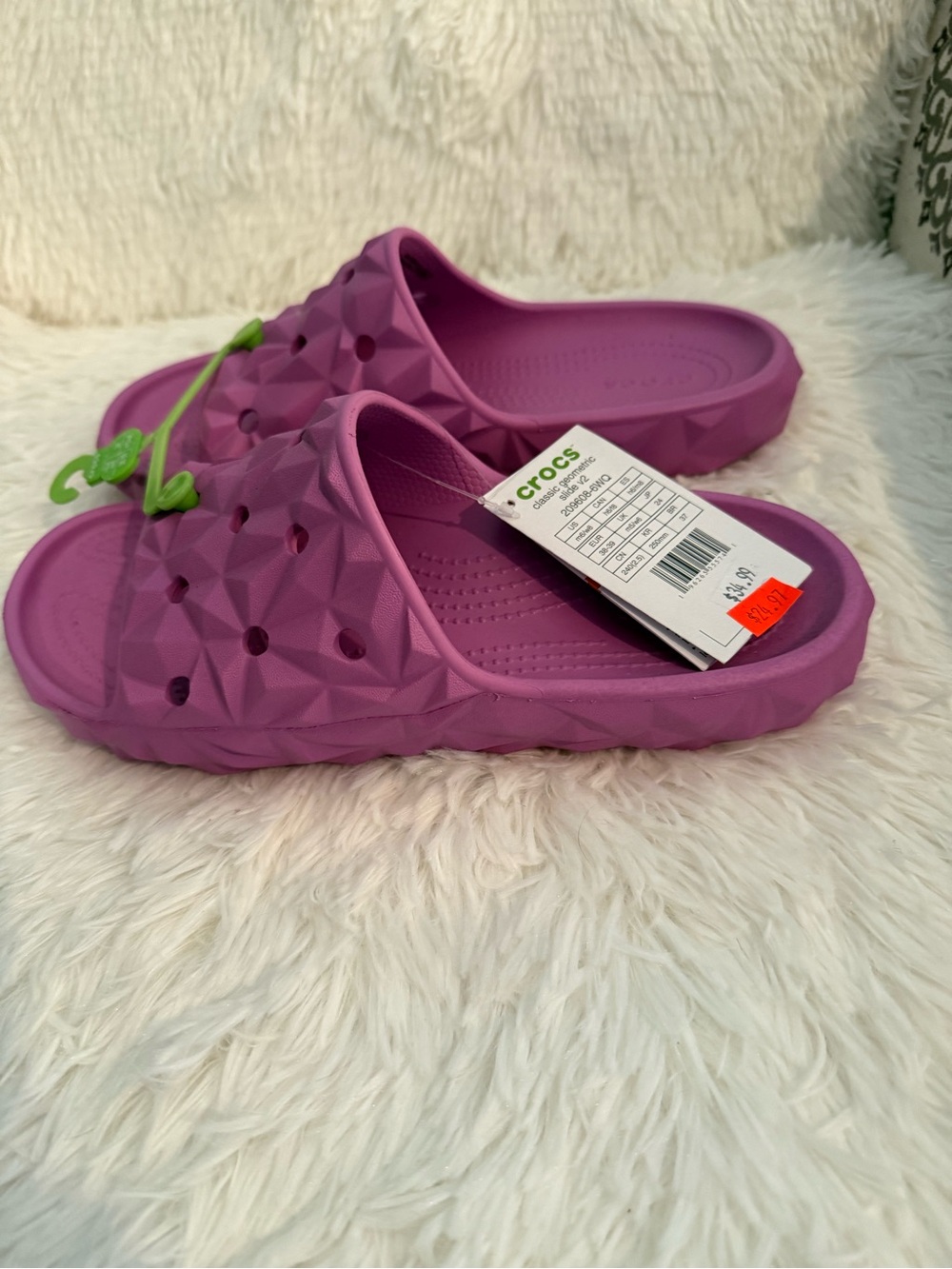 Crocs Classic Geometric Slide Sandals Size 8 NWT - Picture 2 of 6